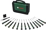 Bosch Set de 15 destornilladores de precisión (Accesorios Herramientas Manuales)