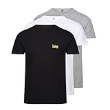 Lee Hombres Camiseta de Cuello Redondo