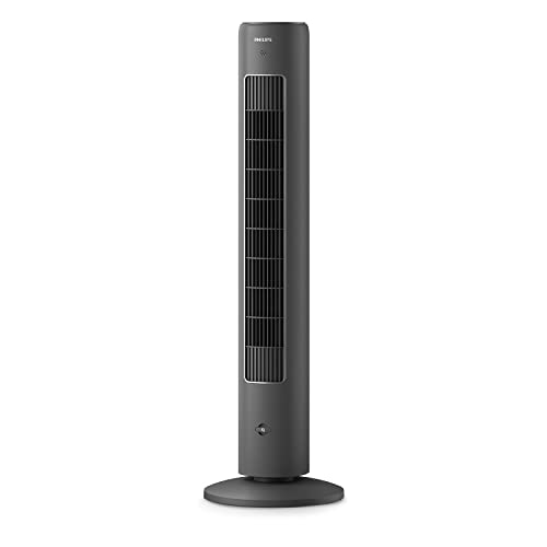 Ventilador de torre Philips Serie 5000 de 105cm, oscilación, mando a distancia, temporizador,40 W