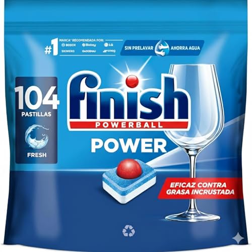 Finish Powerball Power All in 1 (104 pastillas)