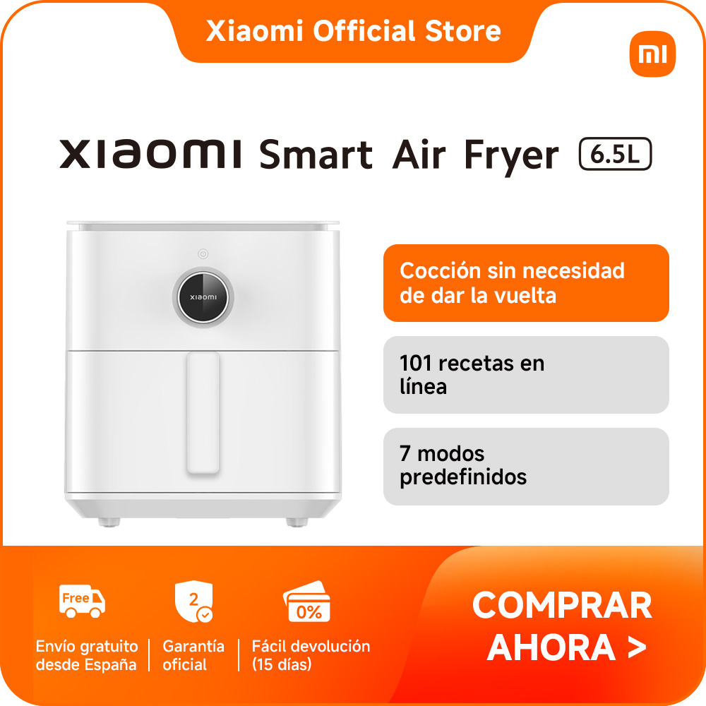 Xiaomi Smart Air Fryer 6.5L Interior resistente a altas temperaturas, Apto para lavavajillas