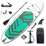 Aqua Plus Sup Inflable de 15cm de Grosor para Todos los Niveles de Habilidad, Paleta Ajustable