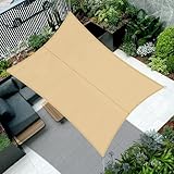 Cool Area Toldo Vela de Sombra Impermeable Rectangular 4x5m Protección UV PES Toldos para Patio