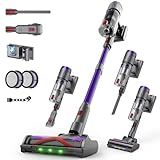 Circlio Aspiradora Sin Cable 58000Pa/600W/75Min, Escoba Aspiradora sin Cable de 1.6L