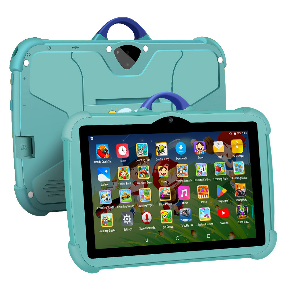 Tableta BDF para niños de 7 pulgadas con Android 13 Quad Core 4GB RAM 64GB ROM