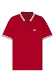 Boss Polo de Piqué de Ajuste Regular con Logotipo Curvado Camisa de Polo Hombre