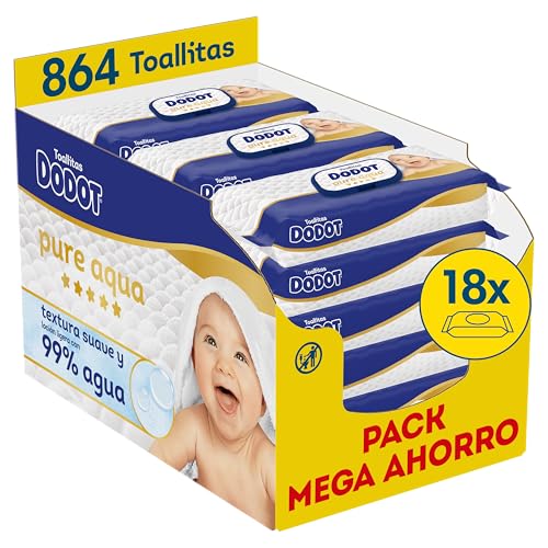 Dodot Toallitas Pure Aqua Para Bebé (864 Toallitas)