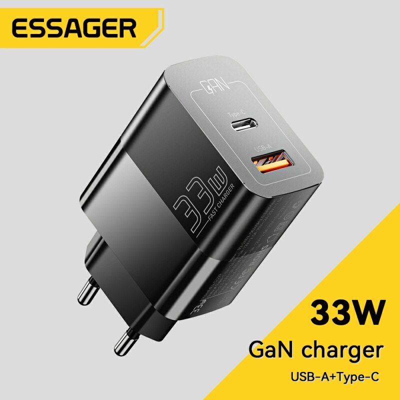 Essager 33W GaN tipo C PD carga rápida