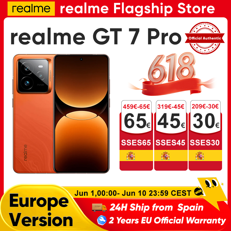Realme GT 7 Pro 5G 6,78 ''120Hz pantalla OLED ecológica 120W SUPERVOOC 50MP cámara NFC GPS