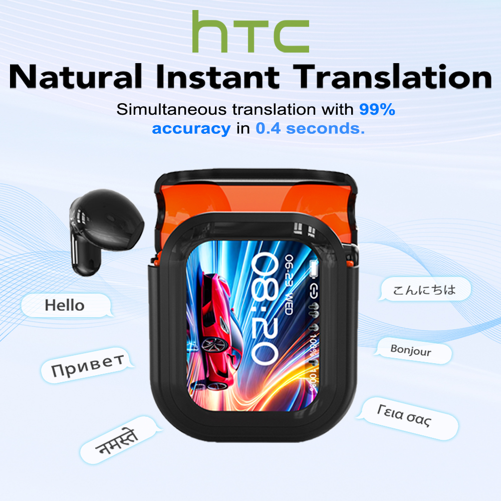 Auriculares de traducción HTC NE20 Bluetooth 6,0  IPX4 impermeabilidad batería de larga duración