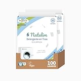 Natulim - Detergente en Tiras para Lavadora (100 Lavados) Ecológico, Hipoalergénico
