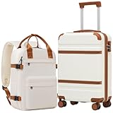 COOLIFE Maleta de cabina de 55 x 35 x 20 cm para Ryanair, equipaje de mano, maleta rígida con