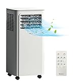 SHINCO 7000BTU Aire Acondicionado Portátil con Función 3 en 1, Aire acondicionado, Deshumidificador,