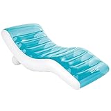 Intex 56874 Splash Lounge Colchoneta Hinchable, Flotador para Piscina, Capacidad 1 Persona, Peso Máx
