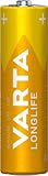 Varta Pila Longlife Power AA Mignon LR06 (paquete de 12 unidades), pila alcalina