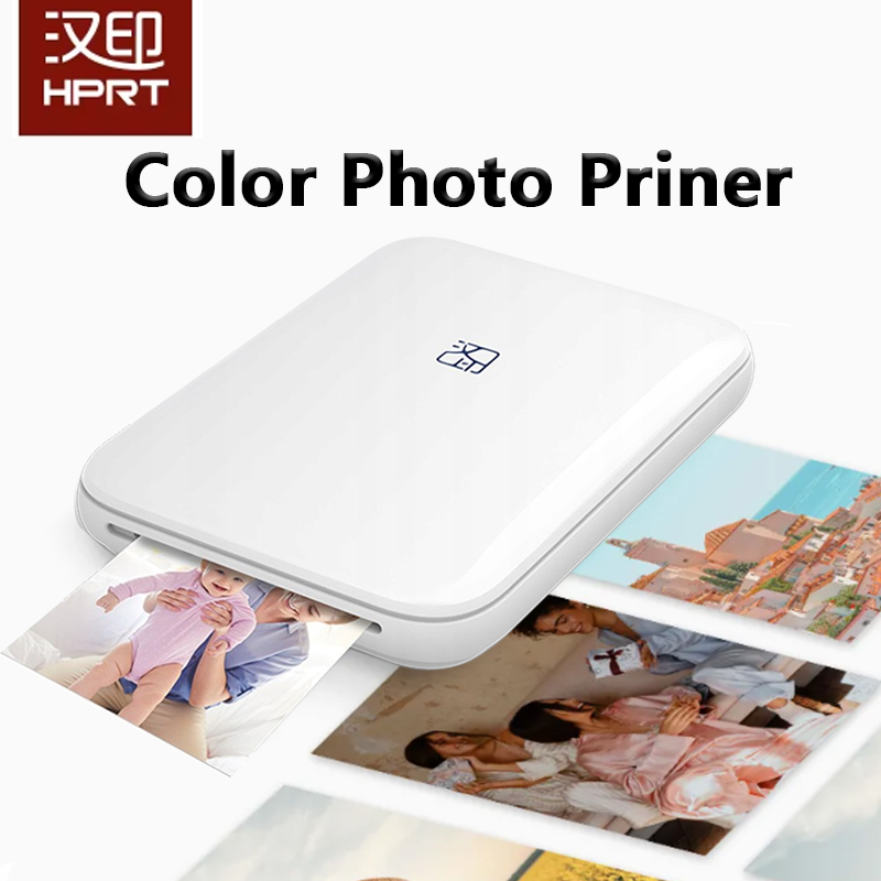Mini impresora fotográfica HPRT MT53, papel fotográfico autoadhesivo de 2x3 pulgadas, USB