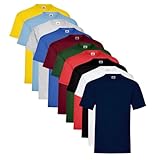 Pack de 10 Camisetas Fruit of The Loom 100% Algodón