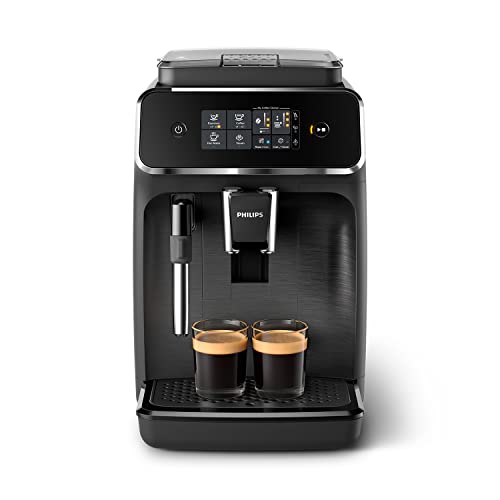 Philips Serie 2200 Cafetera Espresso Automática - 2 Cafés, Pantalla Táctil, Espumador de Leche
