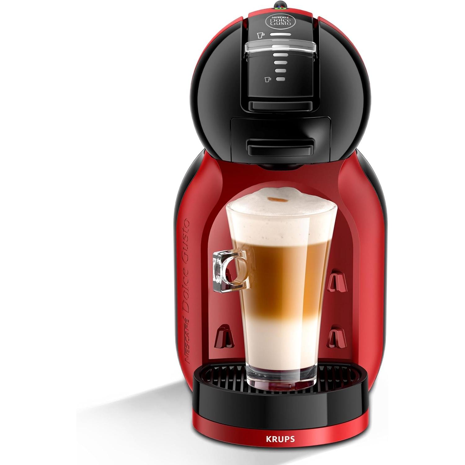 Cafetera Krups Kp123Has Dolce Gusto Mini Me Negra Y Roja Aut
