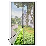 Mosquitera Puerta Magnetica - 90 x 210 CM - Negro, Mosquiteras para Puertas, Cierre Magnético de