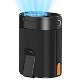 Ventilador Portátil Cintura/Cuello, Batería 3000mAh 25H Autonomía,Turbo 6600RPM 4 Velocidades