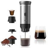 Cafetera Vunzo espresso eléctrica portátil, autocalentamiento con USB-C, de cápsula