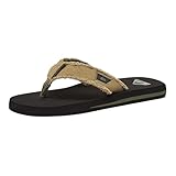 Quiksilver Monkey Abyss, Sandalia Hombre, Verde (Green Black Brown Xgkc)