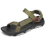 Mishansha Sandalias de Trekking para Hombre, Sandalias de Senderismo con Punta Abierta, Sandalias