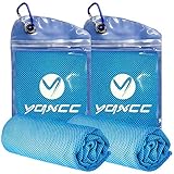 YQXCC 2 toallas de enfriamiento (120 x 30 cm), toalla de hielo, toalla de microfibra para alivio