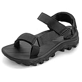 Mishansha Sandalias de Trekking para Hombre, Sandalias de Senderismo con Punta Abierta, Sandalias