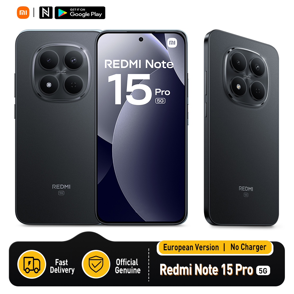Xiaomi Redmi Note 15 Pro 5G 8+256GB Pantalla AMOLED 6,83" 1.5K, 120Hz, 200MP, IP68, NFC
