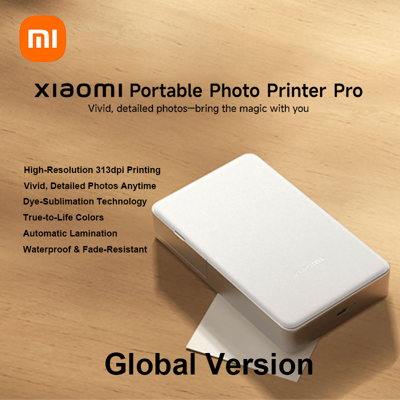 Impresora fotográfica portátil Xiaomi pro por sublimación de tinte de 313 ppp Bluetooth tipo C