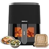 Cecotec Freidora de Aire de 4L con Ventana Cecofry Fantastik Window 4000 Hot. 1400 W, 9 Modos