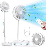 Ventilador de Pie Portátil Plegable Oscilante - 8.6" 8000mAh