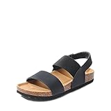 DREAM PAIRS Sandalia Planas de Mujer Comodos Planta Blanda para Verano SDPW2202W-E
