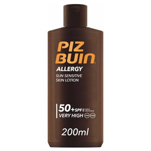 PIZ BUIN Allergy Sun Sensitive Skin Lotion FPS 50 (200 ml), protector solar corporal con FP50