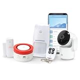 Garza Smart - Kit Sistema de Alarma y Seguridad Inteligente Wifi 2,4 GHz con Cámara 1080p 360º