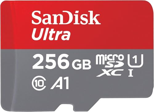 SanDisk Ultra Tarjeta Micro SDXC 256 GB + adaptador SD, hasta 150 MB/s, Video Full HDD