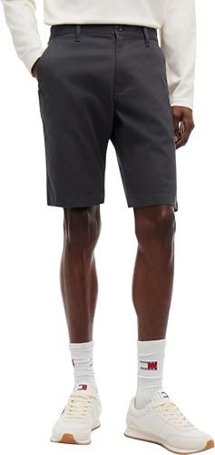 Tommy Jeans TJM Scanton Short Pantalones Cortos Chinos, Grey (Washed Black)