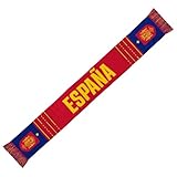 RFEF BUFANDA ESPAÑA 2026 – Bufanda Oficial de La Selección Española – Diseño Rojo con Bandas