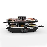 Tristar Raclette Clean Air, 1100 W, Para 6 Personas, Sistema de Filtración de Aire, Sin Olores, Anti