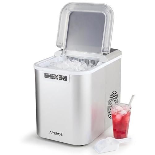 Máquina para hacer cubos de hielo | 12 kg/24 h | 8 minutos de producción | 2 tamaños | 2,2 L
