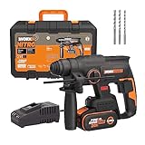 Worx WX381 Martillo Perforador Brushless 20V 2J Batería 4Ah