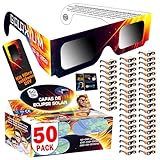 Galaxium 50 Pack Gafas Eclipse Solar Homologadas ISO 12312-2 | Gafas para Ver Eclipse Solar
