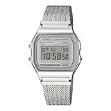 Casio Reloj A158WEM-7EF Vintage Iconic Digital Plata Gris