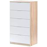 Habitdesign - Cómoda de Dormitorio con 5 Cajones, Sinfonier110x60x40 cm, Sinfonier 5 Cajones