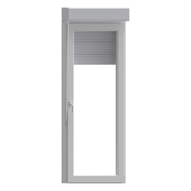 Balconera Pvc Practicable Persiana Derecha 217X90 Cm Geom