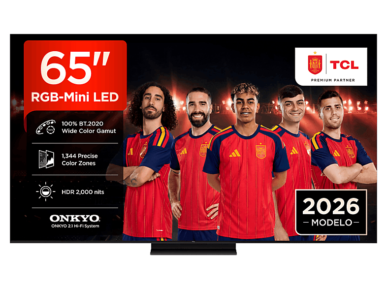 Tv Rgb Mini Led 65 - Tcl 65Rm7L, 4K, Tsr Aipq, Smart Tv,Hdr De Hasta 2000 Nits, Dolby Vision Y Atmos