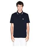 Armani Exchange Essential, Short Sleeve Stiped Collar Side Monogram Logo Polo Hombre