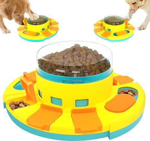 Dufuso Juguetes Interactivos de Alimentación Lenta para la Mayoría de Los Perros